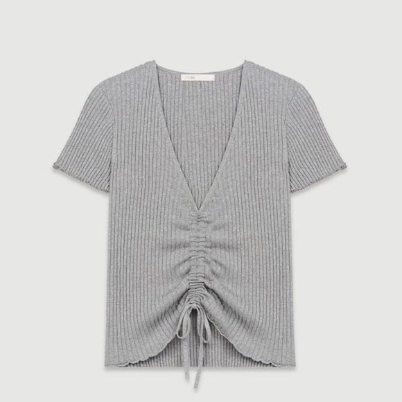 Maje lurex knit top size 1 - Picture 2 of 5